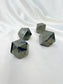 Pyrite with Black Magnetite Polygon