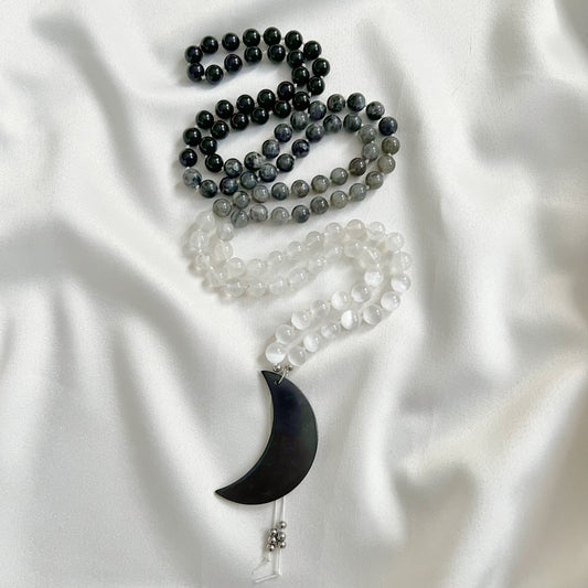 Phases of the Moon Mala Necklace