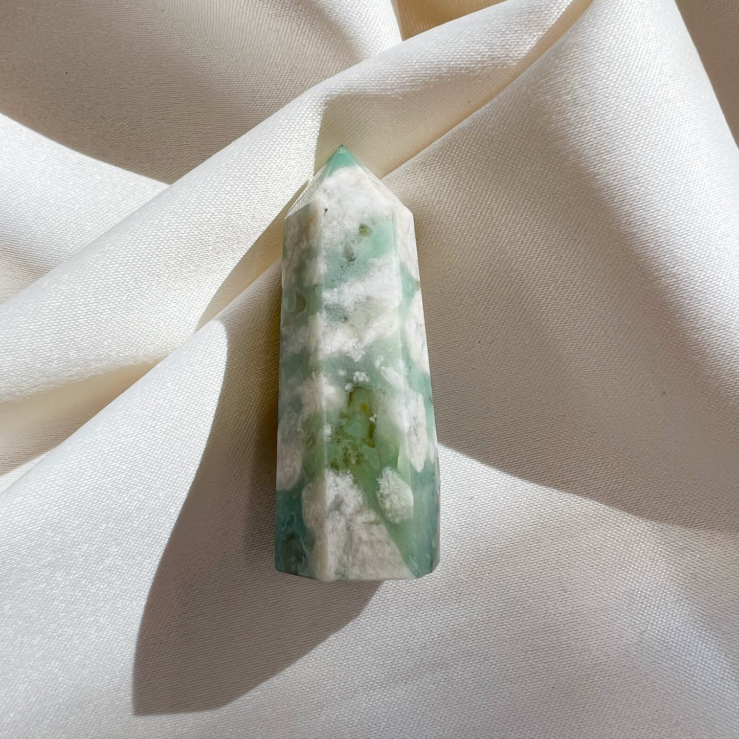 Green Flower Agate Tower 11-20