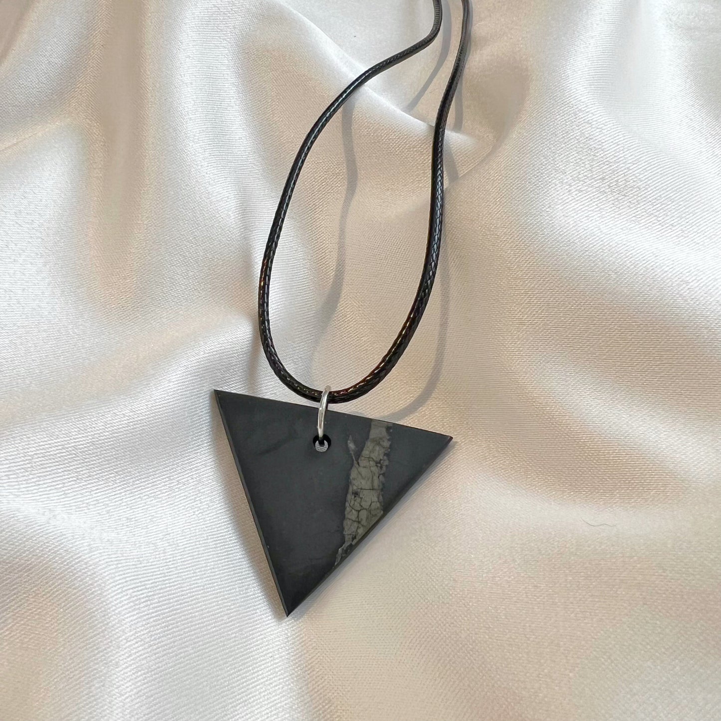 Shungite Triangle Pendant Necklace