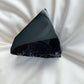 Black Obsidian Half Polished Point