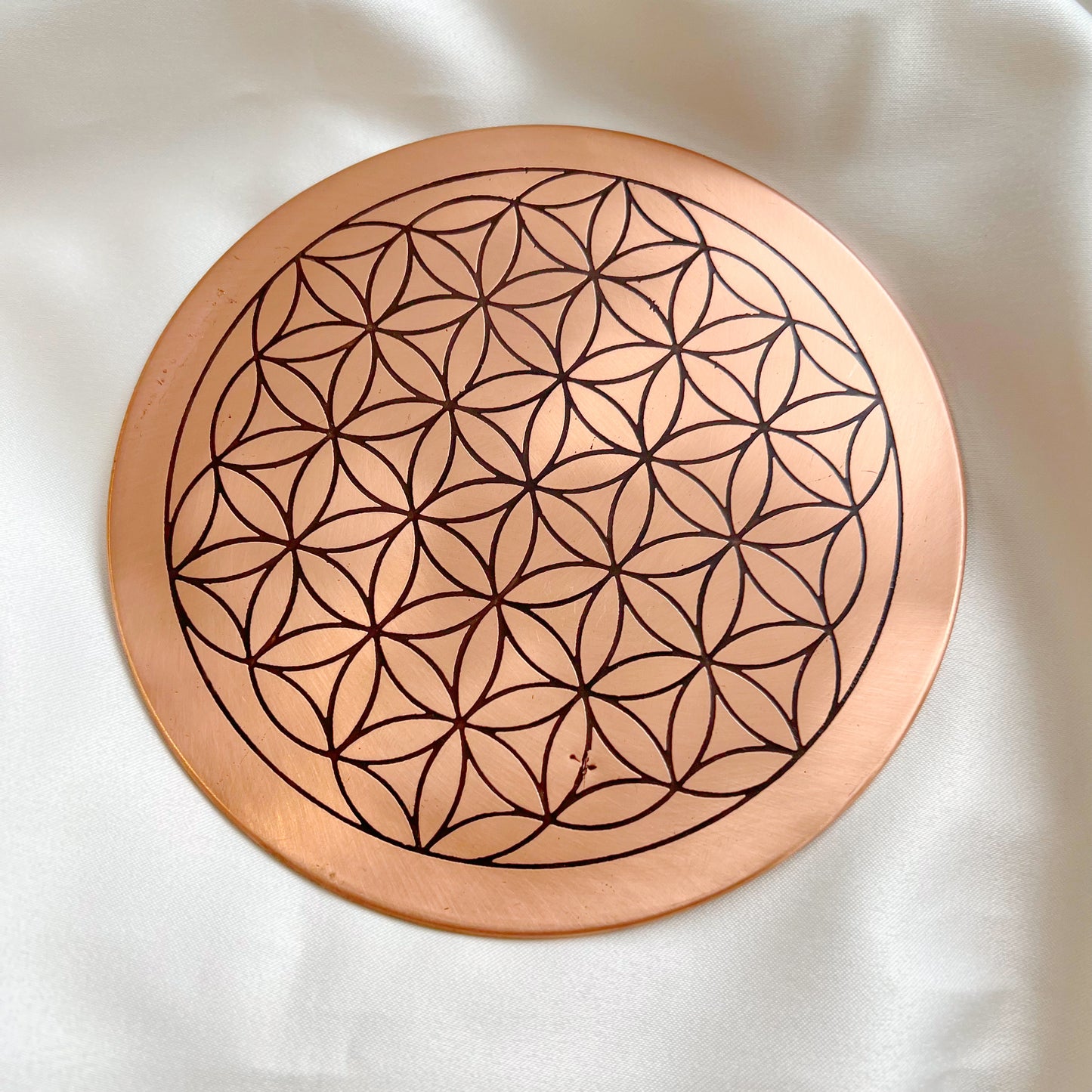 Copper Flower of Life Grid Charging Plate